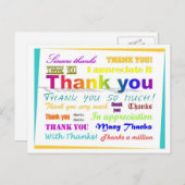 Carte Postale Merci (Devant / Derrière)