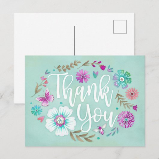 Carte Postale Merci (Devant / Derrière)