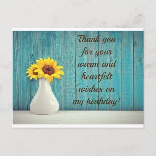 carte postale Merci (Devant)