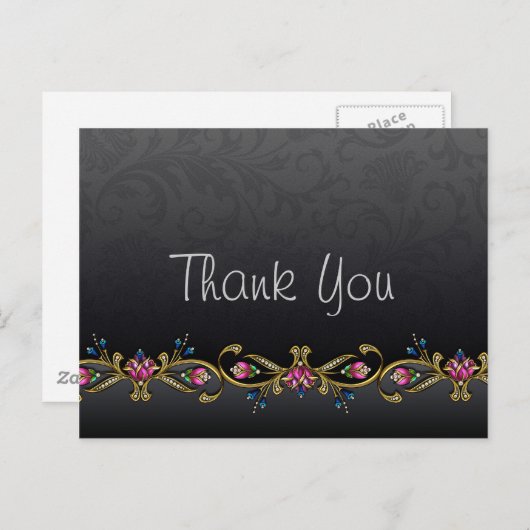 Carte postale Merci (Devant / Derrière)