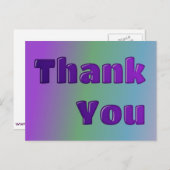 carte postale Merci (Devant / Derrière)