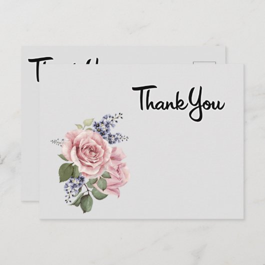 carte postale Merci (Devant / Derrière)