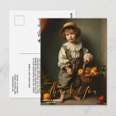CARTE POSTALE MERCI (Devant / Derrière)
