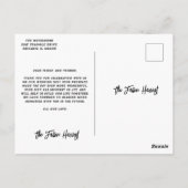 CARTE POSTALE MERCI (Dos)