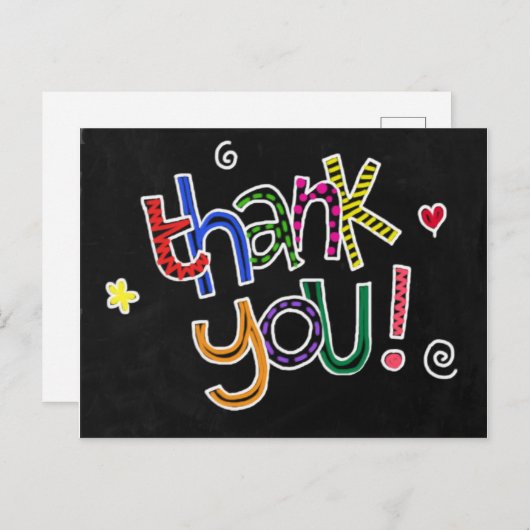 Carte Postale Merci (Devant / Derrière)