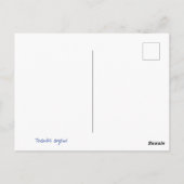 carte postale Merci (Dos)