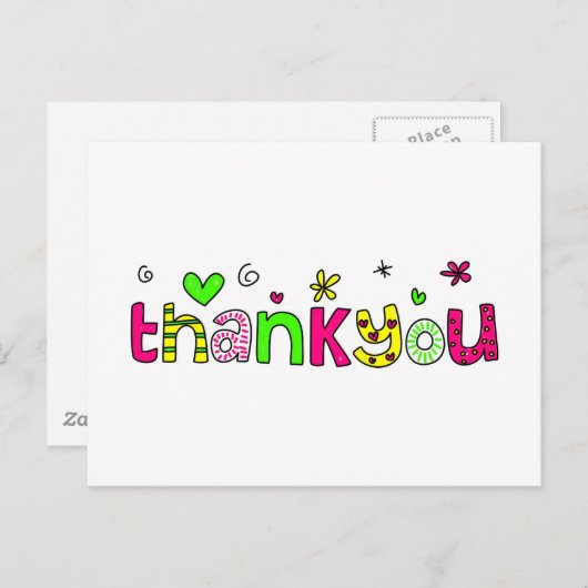 Carte Postale merci (Devant / Derrière)