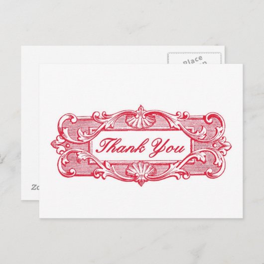 Carte postale Merci (Devant / Derrière)