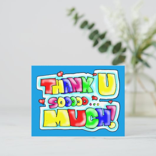 CARTE POSTALE MERCI ! (Debout devant)