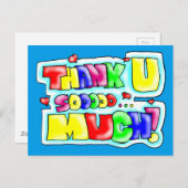 CARTE POSTALE MERCI ! (Devant / Derrière)