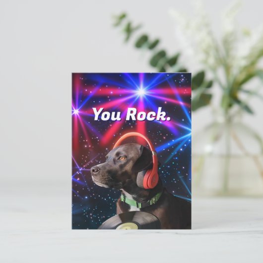 Carte postale Merci (Debout devant)