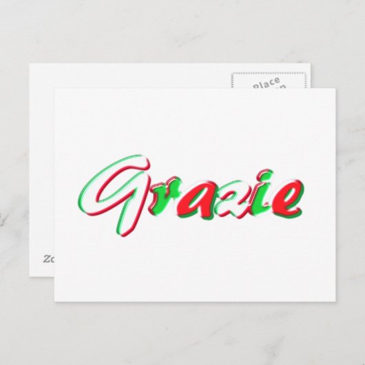 Carte Postale Merci (Devant / Derrière)