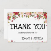 Carte postale Merci (Devant / Derrière)