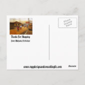 CARTE POSTALE MERCI (Dos)