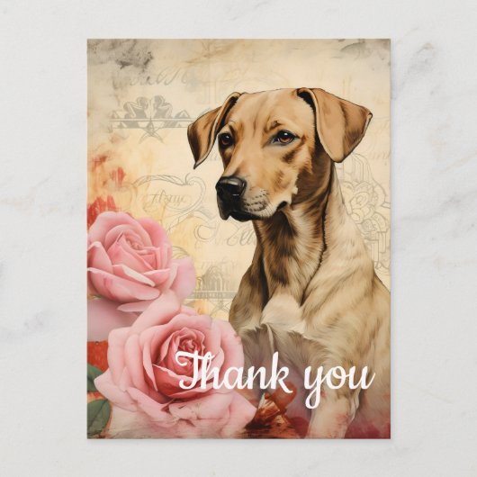 Carte Postale Merci 15 (Devant)