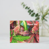 Carte postale Merci 3253 avec feuilles (Debout devant)
