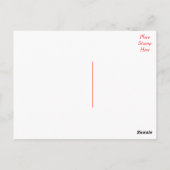 Carte postale Merci à cadre de feuilles florales r (Dos)