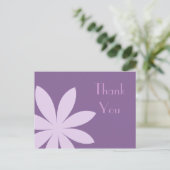 Carte Postale Merci à fleur pourpre (Debout devant)