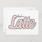 Carte Postale Merci à Latte (Devant / Derrière)