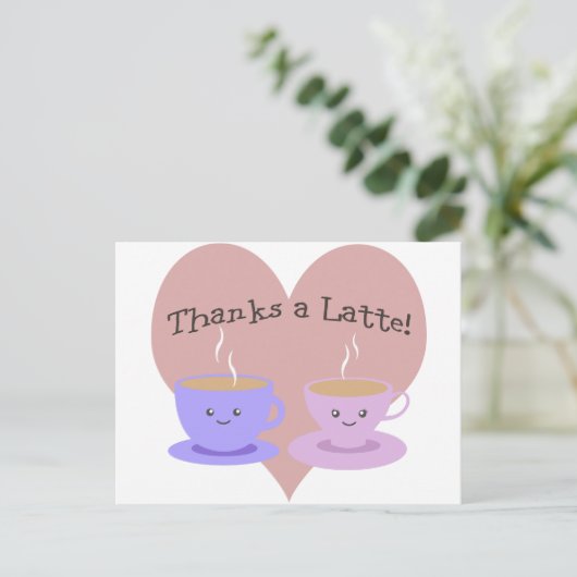 Carte Postale Merci à Latte (Debout devant)