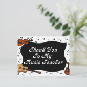 Carte Postale Merci à mon professeur de musique (Debout devant)