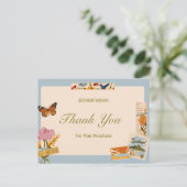 Carte postale Merci à thème vintage (Debout devant)