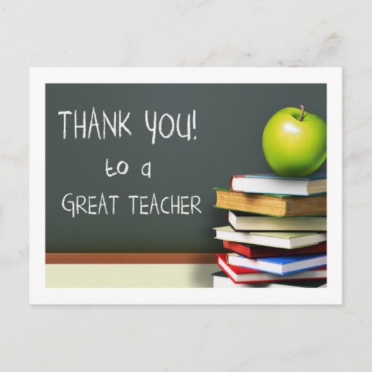 Carte Postale Merci à un grand enseignant (Devant)