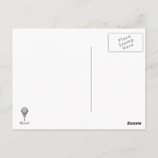 Carte Postale Merci à vapeur à air chaud (Dos)