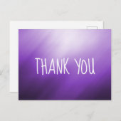 Carte Postale Merci Abstrait blanc violet (Devant / Derrière)