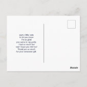 Carte Postale Merci Abstrait moderne violet et rose (Dos)