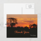 Carte postale Merci Acacia Sunset (Devant / Derrière)