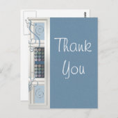 Carte Postale Merci accro à la couture (Devant / Derrière)