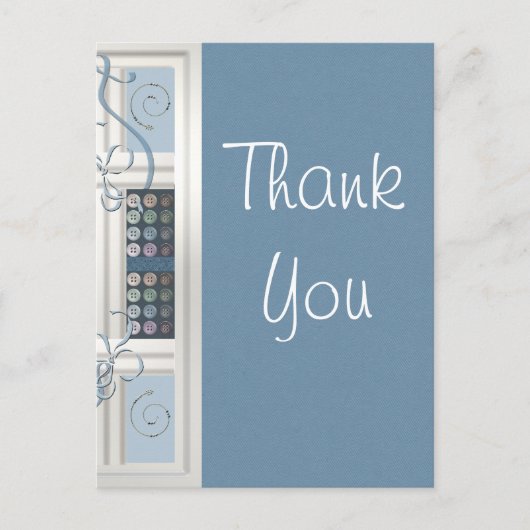 Carte Postale Merci accro à la couture (Devant)