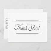 Carte postale "Merci !" accrocheuse (Devant / Derrière)