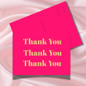 Carte Postale Merci Affaires Rose Or Personnel