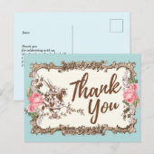 carte postale merci alice au pays des merveilles (Devant / Derrière)