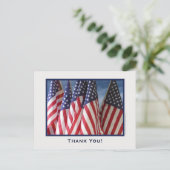 Carte postale Merci American Flags (Debout devant)