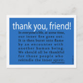 Carte Postale Merci, Ami ! (Devant)