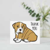 Carte Postale Merci Anglais Chien Chien Chien Chien Chien Chien (Debout devant)