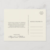 Carte Postale Merci anglais des fleurs (Dos)