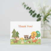 Carte Postale Merci animal de bois mou (Debout devant)