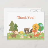 Carte Postale Merci animal de bois mou (Devant / Derrière)