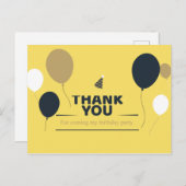 CARTE POSTALE MERCI ANNIVERSAIRE (Devant / Derrière)