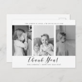 Carte postale Merci anniversaire (Devant / Derrière)