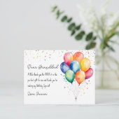 Carte Postale Merci anniversaire (Debout devant)