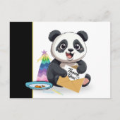 Carte postale Merci Anniversaire Cute Panda (Devant)