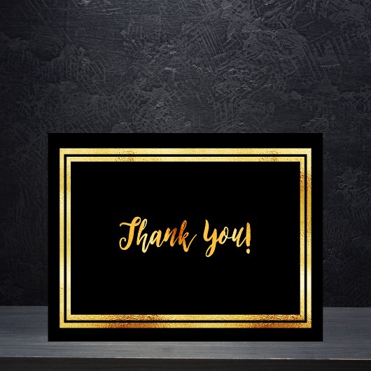 Carte Postale Merci anniversaire jalon noir or