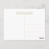 Carte postale Merci Anniversaire Or (Dos)