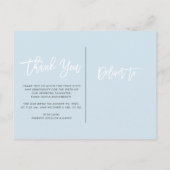 Carte Postale Merci | Annonce de naissance avec photo de style m (Dos)