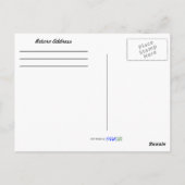 Carte Postale Merci aquarelle Allium floral (Dos)